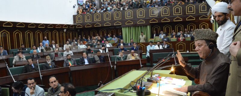 قانون ساز اسمبلی میں لیفٹیننٹ گورنر کے خطاب پر ’ شکریہ کی تحریک‘پر بحث شروع