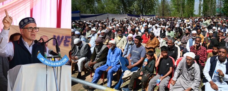 وزیر اعلیٰ عمر عبداللہ نے پلوامہ میں رومشی ندی پر اہم رہموپُل کااِفتتاح کیا