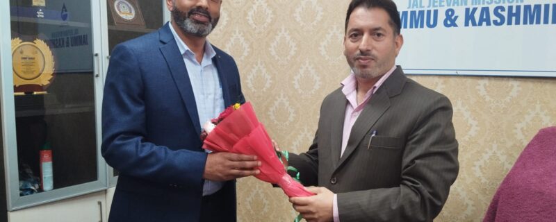 رِیاض احمد بٹ نے جل جیون مشن میں ٹیکنیکل ایڈوائزر کا چارج سنبھالا