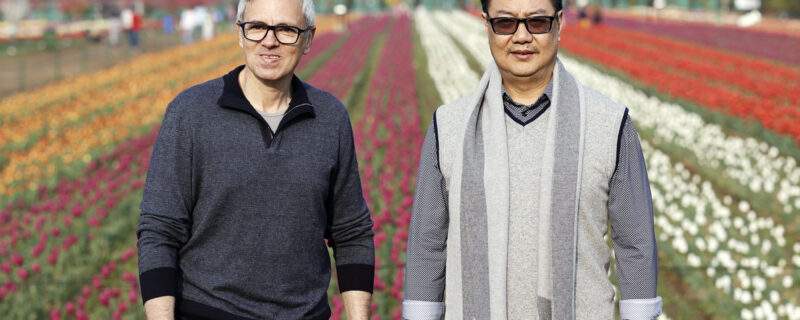 Kiren Rijiju visits Tulip Garden