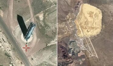 امریکہ کے خفیہ ایریا-51میں سیاہ مثلث نما ٹاور کی جھلک، سازشی نظریات کو ملی ہوا