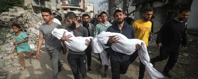 غزہ پر تازہ بمباری میں 45شہید، یہودی آبادکاروں نے فلسطینیوں کے گھر جلا دیے