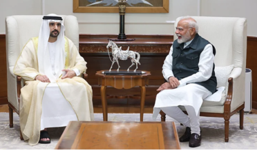 ولی عہد شیخ حمدان نے وزیر اعظم مودی سے کی ملاقات، ہندوستان-یو اے ای تعلقات کو مزید مضبوط بنانے پر دیا زور