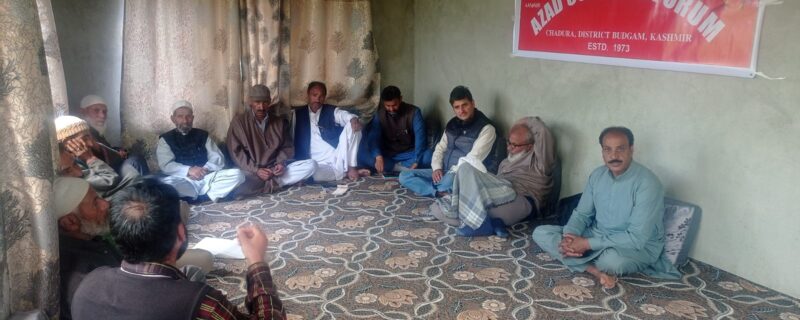 آزاد کلچرل فورم چاڑورہ کے زیر اہتمام ایک پُروقار تقریب کا انعقاد