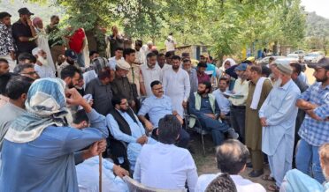 جاوید احمد رانا کا منکوٹ سیکٹر میں ایل او سی دیہات کا دورہ