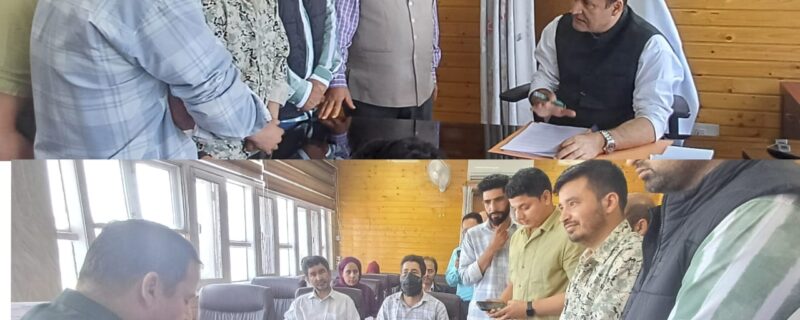 جاوید احمد ڈار کی سول سیکرٹریٹ میں مختلف وفود سے ملاقات