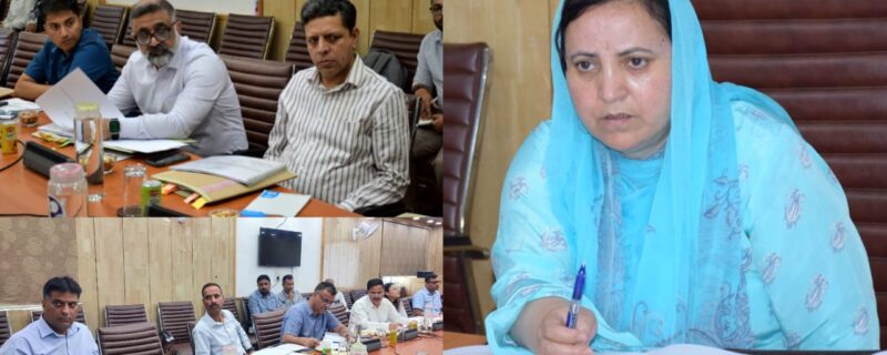 سکینہ اِیتو نے جموںوکشمیر ایس سی ایس ٹی بی سی ڈیولپمنٹ کارپوریشن کے 45ویں بورڈ آف ڈائریکٹرز میٹنگ کی صدارت کی