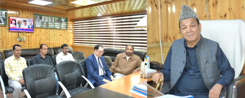 سپیکر کا اسمبلی کمپلیکس سری نگر کا دورہ