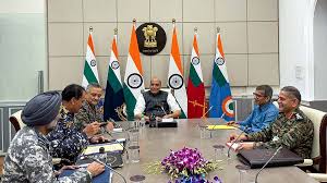 آپریشن سندور:وزیر اعظم کی قیادت میں میٹنگ ،فوج کے تینوں شعبوں کے سربراہوں ، وزیر دفاع نے شرکت کی