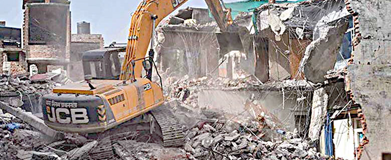 یو پی کے سرحدی علاقوں میں 429غیرمجاز تعمیرات کا انہدام