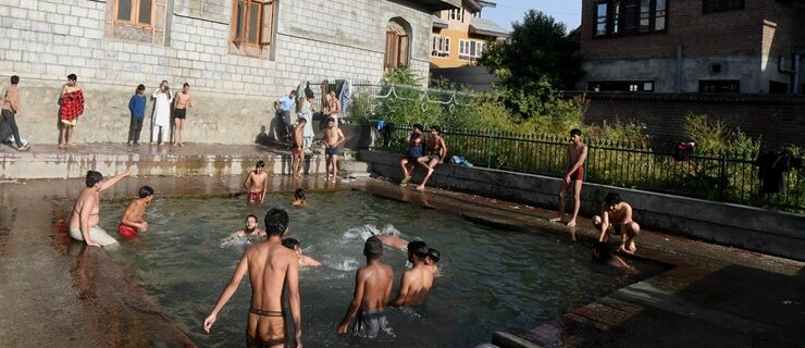 Beating the Heat in a spring in Zadibal area of downtown