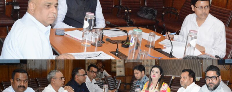 چیف سیکرٹری نے ڈِی ایم آر آر آر کی دوسری سٹیٹ ایگزیکٹیو کمیٹی میٹنگ کی صدارت کی