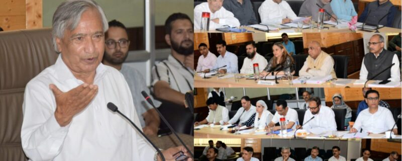 قانون ساز کمیٹی برائے ماحولیات نے جموں وکشمیر بھر میں ماحولیاتی مسائل کا جائزہ لیا