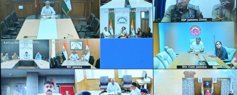 لفٹینٹ گورنر کی سربراہی میں وزیر اعظم کے کٹرہ کے دورے کی تیاریوں کا جائیزہ لینے کیلئے میٹنگ منعقد