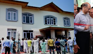 عمر عبداللہ نے نیو میریج ہال کا افتتاح کیا ، گاندر بل میں پُل کا سنگِ بنیاد رکھا