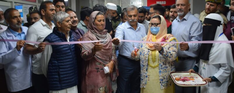 سکینہ ایتو نے ڈسٹرکٹ ہسپتال بانڈی پورہ کا دورہ کیا ، کام کاج کا جائیزہ لیا