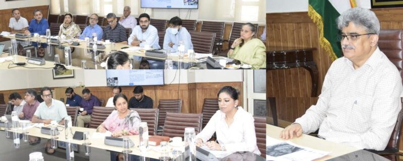 چیف سیکرٹری نے این ایچ ایل ایم ایل کے ذریعے تعمیر کئے جانے والے لاجسٹک اِنفراسٹرکچر پروجیکٹوں کا جائزہ لیا