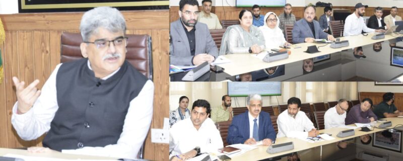 چیف سیکرٹری نے جموں وکشمیر میں آیوشمان بھارت ڈیجیٹل مشن کے تحت صد فیصد ڈیجیٹل ہیلتھ ریکارڈ ز کی تکمیل پر زور دیا