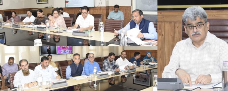 چیف سیکرٹری نے جموںوکشمیر میں پسماندہ طبقوں کیلئے فلاحی سکیموں کی عمل آوری کا جائزہ لیا