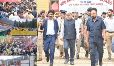 چیف سیکرٹری نے ننون اور چند ن واڑی بیس کیمپوں کا دورہ کیا