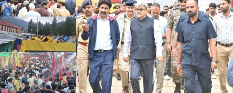 چیف سیکرٹری نے ننون اور چند ن واڑی بیس کیمپوں کا دورہ کیا