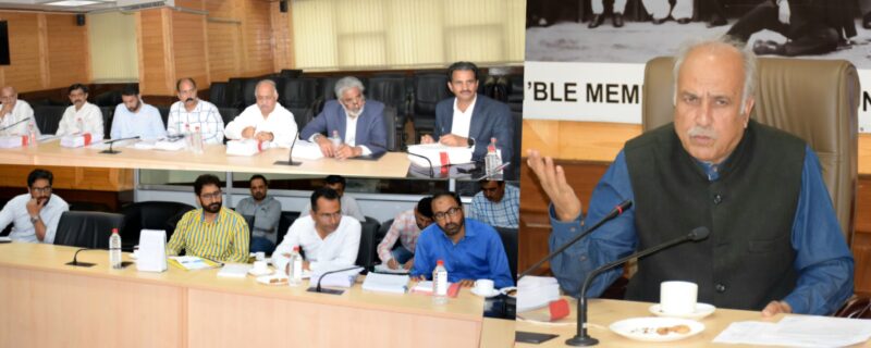 سبارڈنیٹ لیجسلیشن کمیٹی کی سری نگر میں میٹنگ منعقد