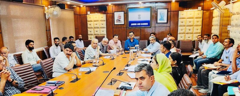 جاوید رانا اور جاوید ڈار نے جموںوکشمیر میں آبپاشی کے منظرنامے کا جائزہ لیا