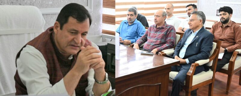 پی ایچ ڈِی سی سی آئی کشمیر کے وفد کی جاوید ڈار سے ملاقات