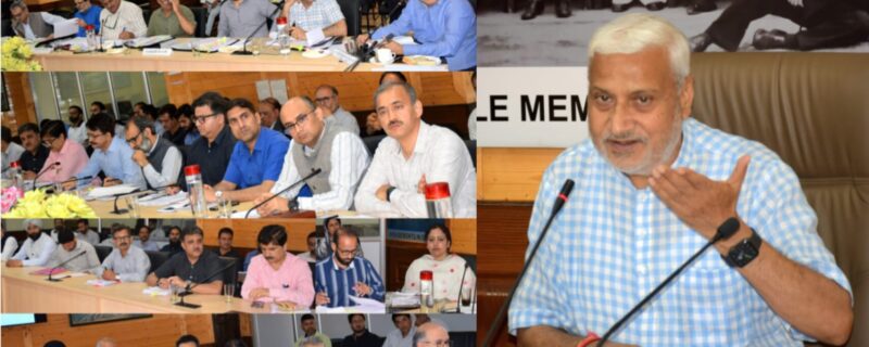 پبلک اکائونٹس کمیٹی کی میٹنگ سری نگر میں منعقدہوئی