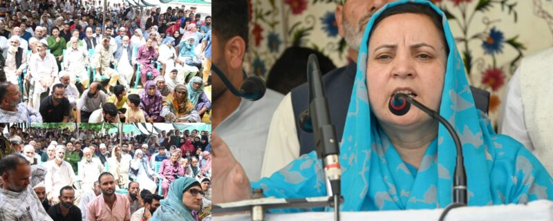 سکینہ اِیتو نے زنگل پورہ کولگام کا دورہ کر کے مقامی ترقیاتی مسائل کا جائزہ لیا