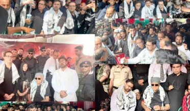 ستیش شرما نے علمگری بازار میں عاشورہ جلوس میں شرکت کی