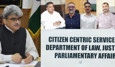 محکمہ قانون نے جموں وکشمیر میں قانونی رَسائی بڑھانے کیلئے منفرد’ سٹیزن سینٹرک سروسز‘ اَقدام کا آغاز کیا