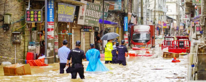 چین میں شدید بارش ، اربوں ڈالرز کا نقصان