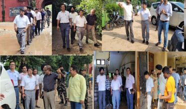 شانت منو نے جی جی ایم سائنس کالج اور گورنمنٹ ایس پی ایم آر کالج آف کامرس کا دورہ کیااور سیلاب سے ہوئے نقصانات کا جائزہ لیا