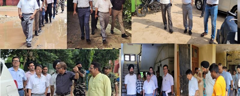 شانت منو نے جی جی ایم سائنس کالج اور گورنمنٹ ایس پی ایم آر کالج آف کامرس کا دورہ کیااور سیلاب سے ہوئے نقصانات کا جائزہ لیا