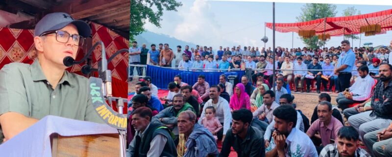 حکومت سیلاب سے متاثرہ بے گھر اور بے زمین کنبوں کوپانچ مرلہ زمین فراہم کرے گی۔ وزیر اعلیٰ عمر عبداللہ