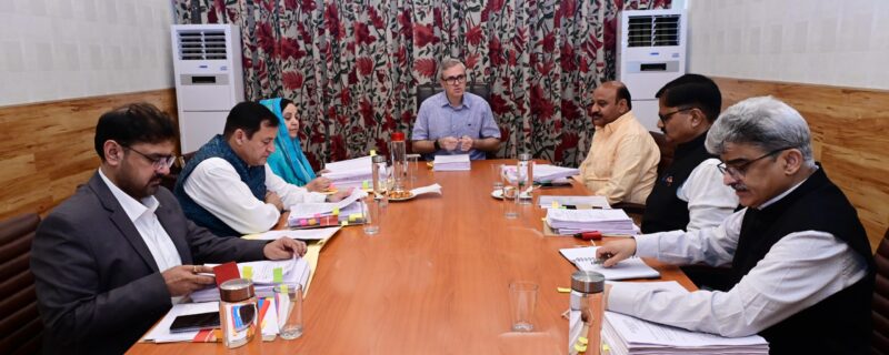 وزیرا علیٰ عمر عبداللہ کی صدارت میں کابینہ میٹنگ منعقد