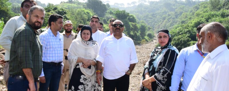 نائب وزیر اعلیٰ نے حالیہ سیلاب سے ہونے والے نقصانات کا جائیزہ لینے کیلئے زمینی دورہ کیا