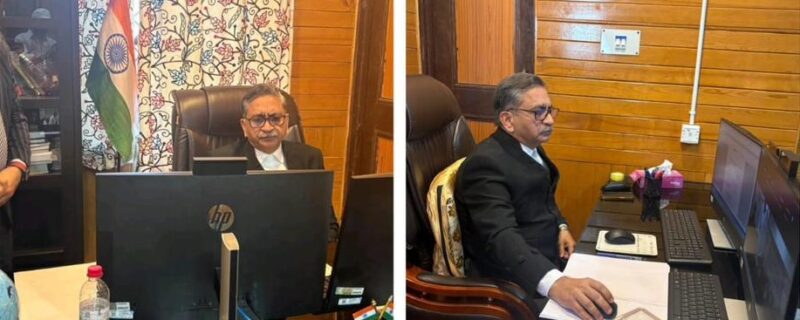 جسٹس سنجیو کمار نے تاریخ رقم کی گریز سے بذریعہ ورچیول موڈ ہائی کورٹ ڈویژن بنچ کی کارروائی کی صدارت کی