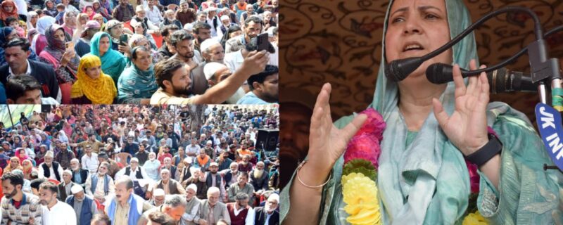 سکینہ ایتو نے کے بی پورہ کلگام میں عظیم الشان عوامی دربار منعقد کیا