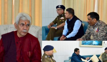 لیفٹیننٹ گورنر نے سری نگر میں اعلیٰ سطحی سیکورٹی جائزہ میٹنگ کی صدارت کی