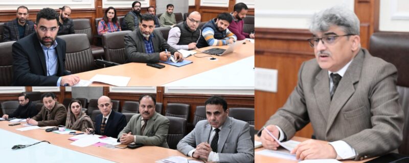 چیف سیکرٹری نے جموںوکشمیر میں گورنمنٹ میڈیکل کالجوں میں ایم بی بی ایس اور پی جی سیٹوں کی توسیع پر زور دیا