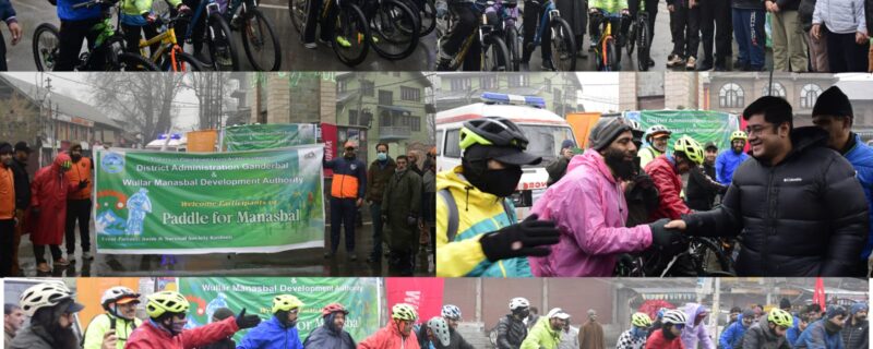 40سائیکل سواروں نے بہتر حکمرانی اور مہم جوئی سیاحت کے بارے میں بیداری پیدا کرنے کیلئے مانسبل کا رخ کیا