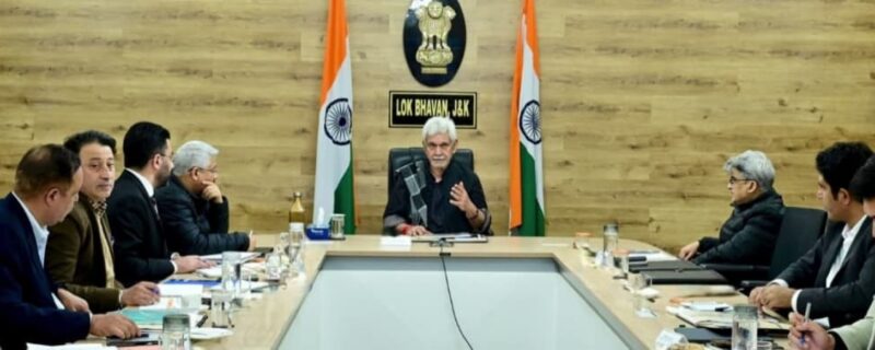 لیفٹیننٹ گورنر نے جموں وکشمیر میں پردھان منتری ٹی بی مُکت بھارت ابھیان کی پیش رفت کا جائزہ لیا