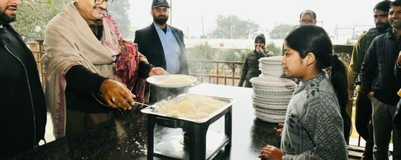 جاوید احمد رانا نے تاریخی باہو قلعہ جموں میں ایک کمیونٹی لنگر کا افتتاح کیا
