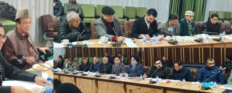 سپیکرعبدالرحیم راتھر نے نیوا( این اِی وِی اے) سے متعلق اعلیٰ سطحی ایپکس کمیٹی میٹنگ کی صدارت کرتے ہوئے منصوبے کی جلدتکمیل کی ہدایت دی