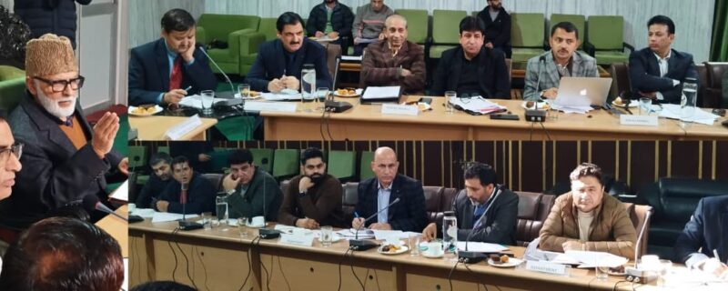 ممبر اسمبلی علی محمد ساگر نے پبلک اَنڈر ٹیکنگز میٹنگ کی صدارت کی