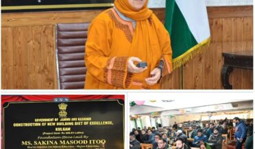 سکینہ ایتو نے ورچوئلی طور پر کلگام میں ڈائٹ سینٹر آف ایکسیلنس کی بنیاد رکھی