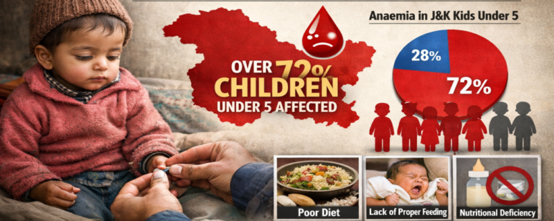 Severe anemia among children in Jammu and Kashmir is a concern