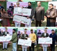 وزیر اعلیٰ عمر عبداللہ نے سری نگر کرائیس نتھیمم گارڈن فوٹو گرافی اور ریل مقابلے کے فاتحین کو اعزاز دیا